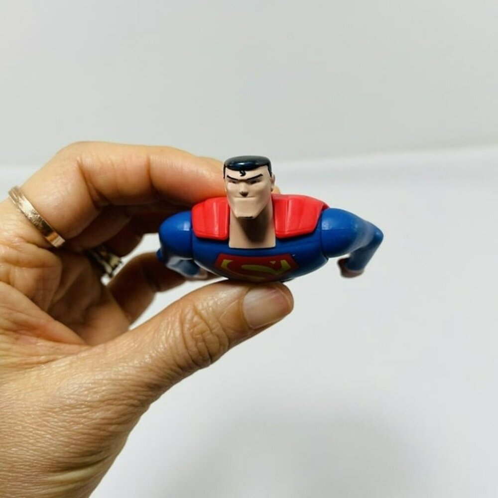 McDonald Dc Comics Superman Action Figure Toy S16 Cake Topper Model Super Hero - Picture 3 of 11
